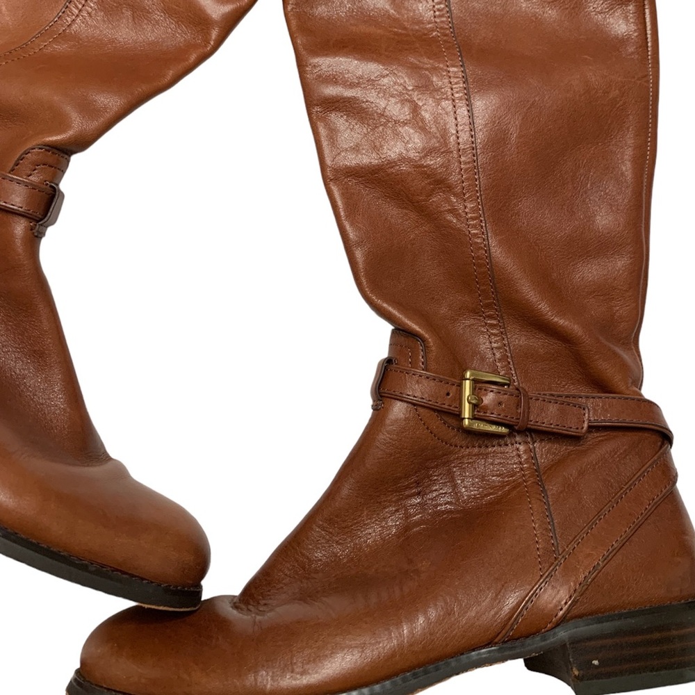 Coach Micha Leather Tall Riding Boots - Picture 3 of 9